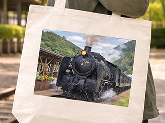 趣味の写真（鉄道写真）を入れた例